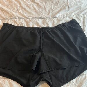 Old Navy Black Layered Running Shorts